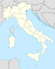 Fototapeta premium Italy map