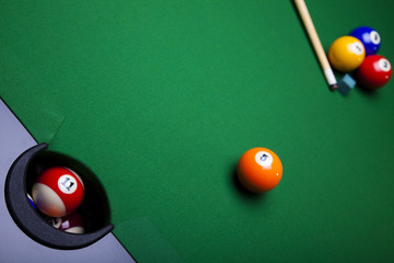 Playing pool