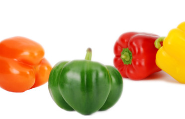 Fresh colorful peppers pattern
