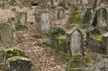 Ancient cemetery of dying people Karaites