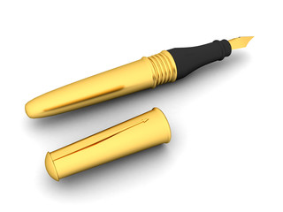 Stylish Golden Fountain Pen