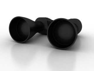 3d Black Binocular