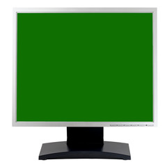 Computer monitor isolated on white background
