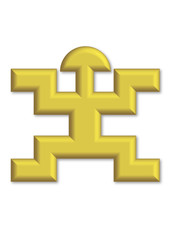 Obraz premium south american gold idol (colombia)