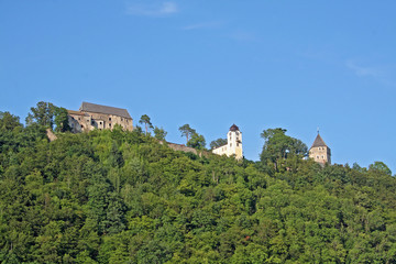 Fototapeta na wymiar Schloss Neuhaus an der Schlögener Schlinge (Donaukreuzfahrt)
