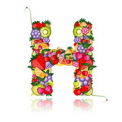 Fruit letter for your design. See others in my gallery