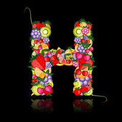 Fruit letter for your design. See others in my gallery