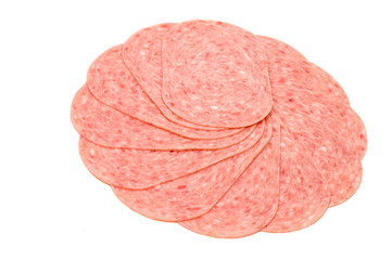 Mettwurst in Scheiben