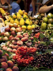 Fruit stand at the  market