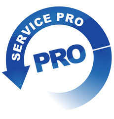 service pro sur vignette fléchée bleue