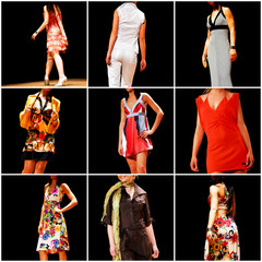Naklejka premium collage fashion - collage moda