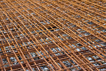 Baustahlgitter auf Kies