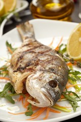 fish with lemon