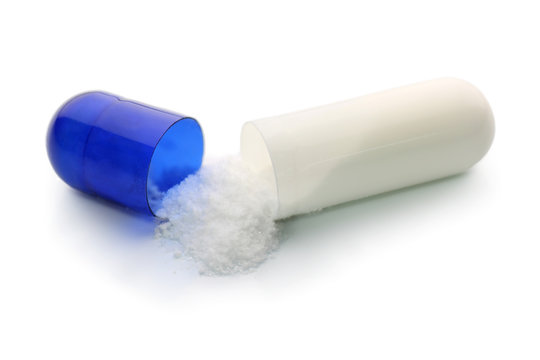 Gelule medicament ouvert