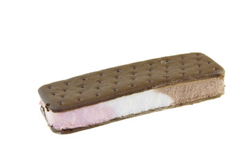 Neapolitan ice cream sandwich