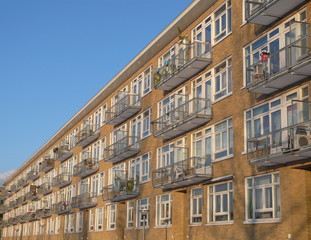 Fototapeta premium flat building Amsterdam