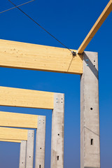 Fototapeta premium Baustelle für Gewerbe und Produktionshalle