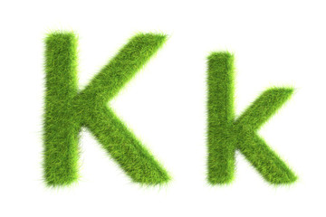 Grass letters