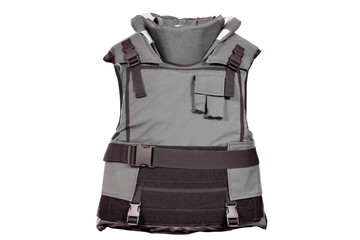 heavy bulletproof vest isolated