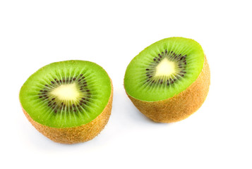 kiwi fruit on white
