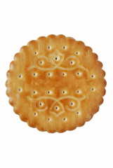 A french biscuit isolated on white with clipping paths included