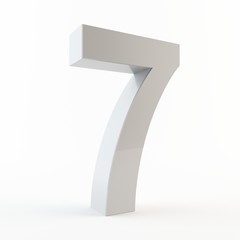 3D number 7