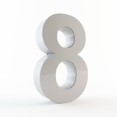 3D number 8