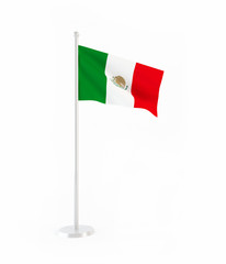 3D flag of Mexico