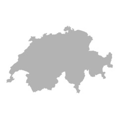 Fototapeta na wymiar landkarte Szwajcaria szary I