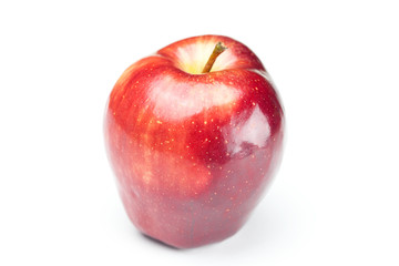 beautiful mellow  juicy apple isolated on white