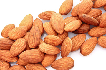 Almonds background