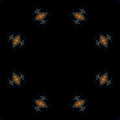 abstract illustrated glass object with space for your text