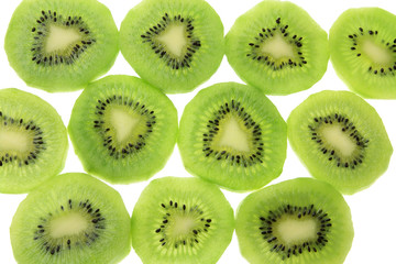 Slices of Kiwifruits