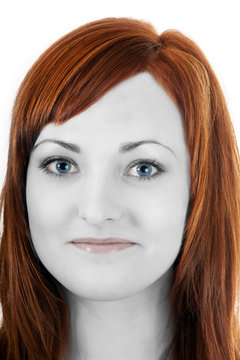 Portrait einer jungen Frau 470 zwf