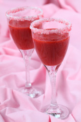 Fresh strawberry drink