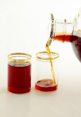drinking red vodka