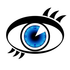 Eye clock sign