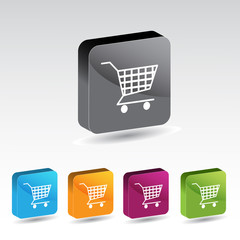 shiny shopping cart button set