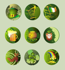 Set of St.Patrick's day design elements