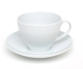 empty white cup