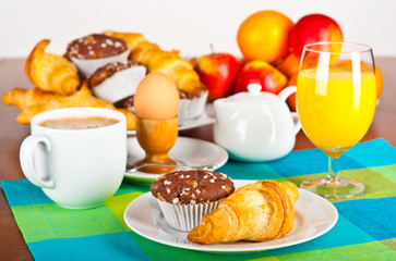 Breakfast table