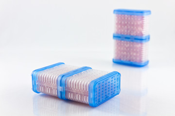 Silica gel in the container