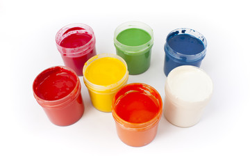 The seven colors of paints