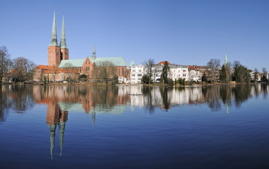 Dom zu Lübeck am Mühlenteich