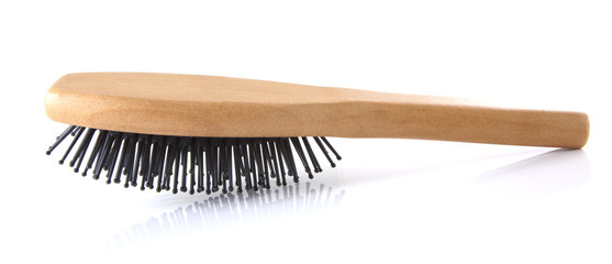 Wooden hair brush
