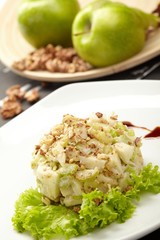 Salad from green apples