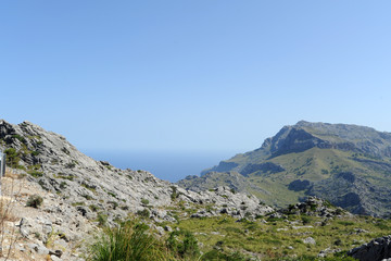 Fototapeta na wymiar Route de Sa Calobra à Majorque