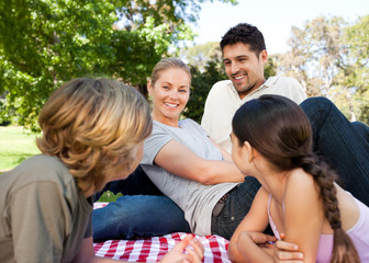 Family in the park
