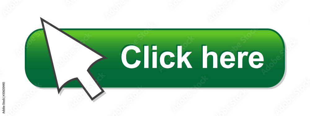 Aufkleber click here web button (internet connect mouse cursor go green)
