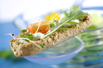 Pain croustillant yaourt pissenlit